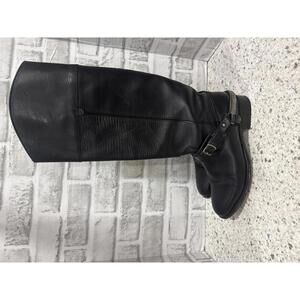 Frye Lindsay Spur Tall Black Leather Harness Riding Boots